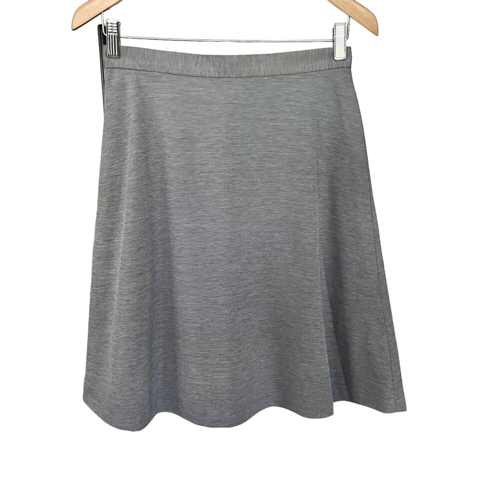 Indivi Gray A-line Skirt Size 40 Made in Japan Japanese Luxury Designer